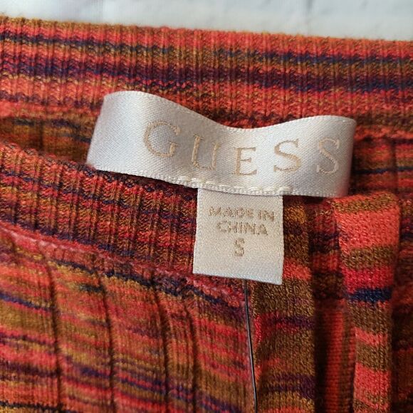 GUESS Cinched Front Anika Ribbed Bodycon Skirt Small - Picture 9 of 12